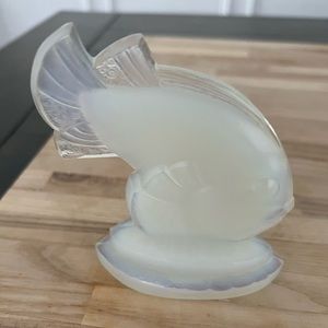 Sabino Opalescent Crystal Fish Sculpture “POISSON SAINT GEORGE" RARE 1920s-1930s